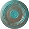 Ekena Millwork Small Alexandria Ceiling Medallion (Canopies up to 4 5/8"), 7 7/8"OD x 3/4"P, Copper Green Patina CM07ALCGS - alternate 1